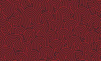 Red Organic Turing Seamless Pattern. Abstract organic background vector