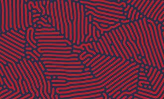 Red and Blue Organic Turing Seamless Pattern. Abstract organic background vector