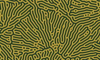 Yellow and Green Organic Turing Seamless Pattern. Abstract organic background vector