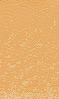 Orange Organic Turing Seamless Pattern. Abstract organic background vector
