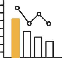 Loss Skined Filled Icon vector