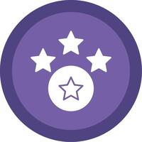 Rating Glyph Multi Circle Icon vector