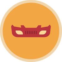 Bumper Flat Multi Circle Icon vector