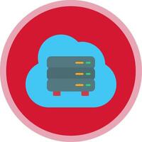 Storage Flat Multi Circle Icon vector