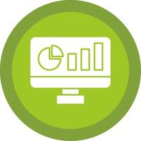 Dashboard Glyph Multi Circle Icon vector