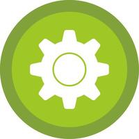 ajuste glifo multi circulo icono vector