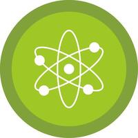 Nuclear Glyph Multi Circle Icon vector