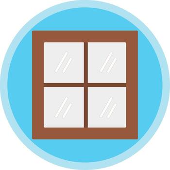 Window Flat Multi Circle Icon vector