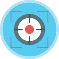 Focus Flat Multi Circle Icon vector