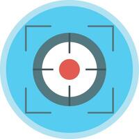 Focus Flat Multi Circle Icon vector