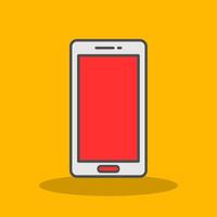 Mobile Phone Filled Shadow Icon vector