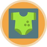 Baby Clothes Flat Multi Circle Icon vector