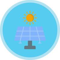 Solar Energy Flat Multi Circle Icon vector