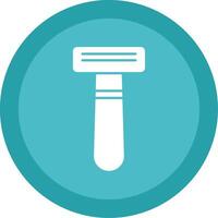 Shaving Razor Glyph Multi Circle Icon vector