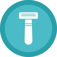 Shaving Razor Glyph Multi Circle Icon vector