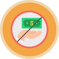 Stop Corruption Flat Multi Circle Icon vector