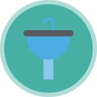 Sinking Flat Multi Circle Icon vector