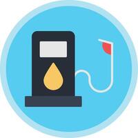 Oil Flat Multi Circle Icon vector