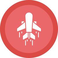 Air Transportation Glyph Multi Circle Icon vector