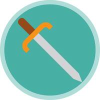 Cutlass Flat Multi Circle Icon vector