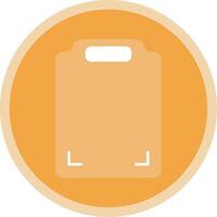 Cutting Board Flat Multi Circle Icon vector