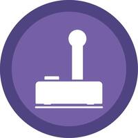 Joystick Glyph Multi Circle Icon vector