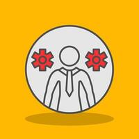 Business Filled Shadow Icon vector