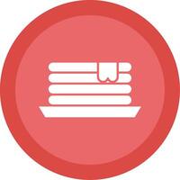 Pancake Glyph Multi Circle Icon vector