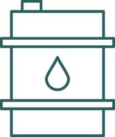 Barrel Line Gradient Round Corner Icon vector