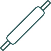 Rolling Pins Line Gradient Round Corner Icon vector