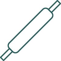 Rolling Pins Line Gradient Round Corner Icon vector