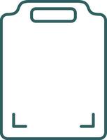 Cutting Board Line Gradient Round Corner Icon vector