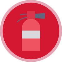 Fire Extinguisher Flat Multi Circle Icon vector