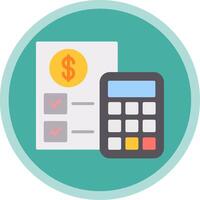 Budget Flat Multi Circle Icon vector