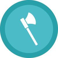 Axe Glyph Multi Circle Icon vector