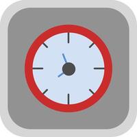 Time Flat Round Corner Icon vector