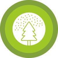 Snow Globe Glyph Multi Circle Icon vector