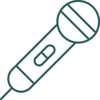 Karaoke Line Gradient Round Corner Icon vector