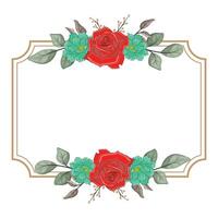 decorativo floral follaje ornamento para Boda invitación vector