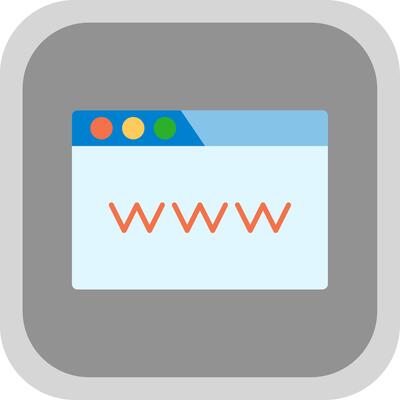 Www Flat Round Corner Icon