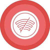 Disconnected Glyph Multi Circle Icon vector