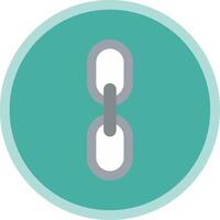 Chain Flat Multi Circle Icon vector