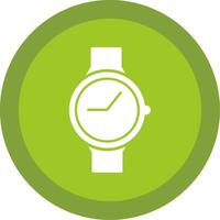 Casual Watch Glyph Multi Circle Icon vector