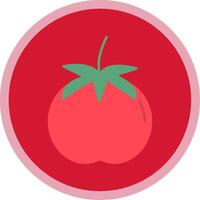 Tomato Flat Multi Circle Icon vector