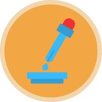 Pipette Flat Multi Circle Icon vector