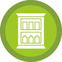 Medicine Cabinet Glyph Multi Circle Icon vector