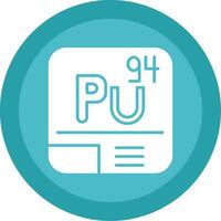 Plutonium Glyph Multi Circle Icon vector