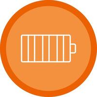 Battery Line Multi Circle Icon vector