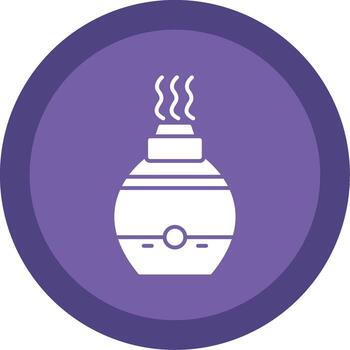 aire difusor glifo multi circulo icono vector