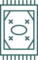Carpet Line Gradient Round Corner Icon vector
